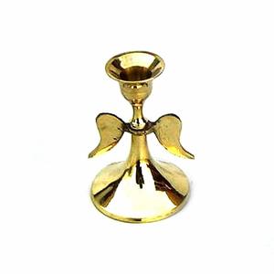 Portavelas decorativo de metal de estilo único con acabado dorado en diferentes tamaños, juego de dos para decoración navideña del hogar. - Product Image 5