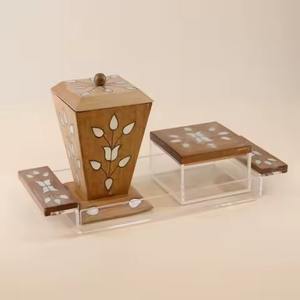 Ensemble de brûleur à encens arabe Bakhoor en bois de santal anti-odeur pour toutes les saisons, cadeaux portables - Product Image 6