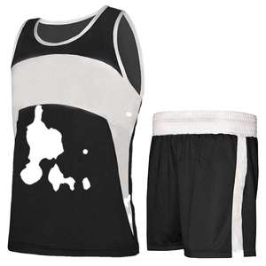 ชุดต่อสู้มวยไทย MMA และมวยไทยทำจากโพลีเอสเตอร์ออกแบบโลโก้ได้ตามต้องการทนทานเป็นพิเศษ - Product Image 3