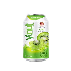 Para VINUT 330ml Jugo de kiwi real Etiqueta privada A granel Bajo en azúcar Bajo en grasa Puré natural Sabor Halal Ingredientes certificados Agua - Product Image 1