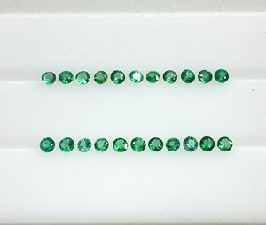 Mejor Precio, Esmeralda Zambiana 100% Natural, Corte Redondo, 1.20-1.80mm, Color Verde Medio, Piedras Preciosas Sueltas para Hacer Collares y Pulseras - Product Image 3