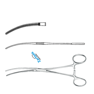 Fórceps de vasos sanguíneos Bainbridge de acero inoxidable de alta calidad curvados 15cm / 6 "Fabricante de instrumentos de Neurocirugía - Product Image 4