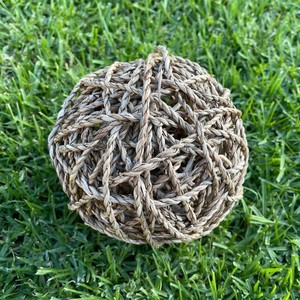 Accesorios económicos para hámsteres y conejos, bolas de pasto marino para masticar, juguete de paja de pasto marino - Product Image 6