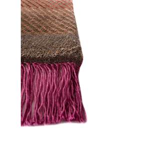 Manchaha Beige & <b>Brown</b> Hand Knotted <b>Wool</b> & Bamboo Silk Rugs-Les-2336 Striped Rectangle for Bedroom and Hallway for Home Use - Product Image 3