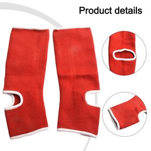 Attelle de soutien de cheville en coton Chaussettes à talon ouvert Manchon de compression élastique pour Kickboxing Muay Thai Arts martiaux Boxe-Paire - Product Image 3