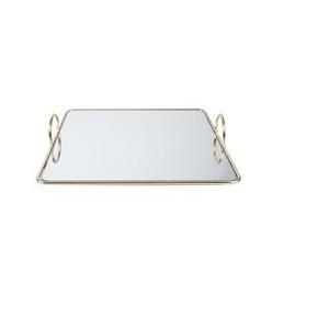 Bandeja de servicio de Metal de acero inoxidable para cocina y mesa, de diseño Simple, uso superior, para servir comida y desierto - Product Image 2