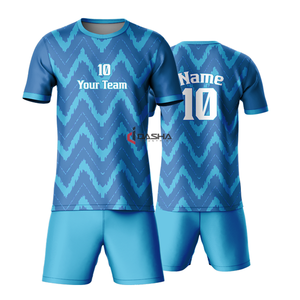 Customized Personalized Football Training Jersey <b>Short</b> Sleeve and <b>Shorts</b> Uniform <b>Polyester</b> Fabric Soccer Uniforms for Adults - Product Image 6
