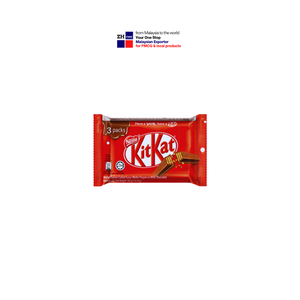 Kit Kat 4 Finger Flowwrap, Paquete Múltiple de 3 Unidades, Barquillo Cubierto de Chocolate con Leche, 35g, Distribuidor Autorizado, Mayorista, Malasia - Product Image 1