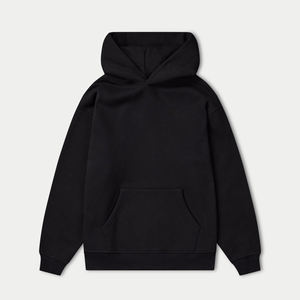 Vente en gros de sweats à capuche unis surdimensionnés en coton vierge de haute qualité pour hommes avec logo personnalisé - Product Image 5