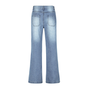Jean en denim pour femme KATBROS INDUSTRY de haute qualité, nouvelle tendance, séchage rapide, sur mesure, fermeture à cordon, logo personnalisé, idéal pour l'hiver - Product Image 2