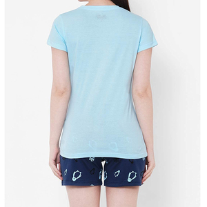 Breathable Summer Casual Hot Selling 100% Cotton <b>Women</b> T-Shirt <b>Shorts</b> <b>Set</b> / Wholesale High Waist <b>Women</b> <b>Shorts</b> <b>Set</b> - Product Image 6