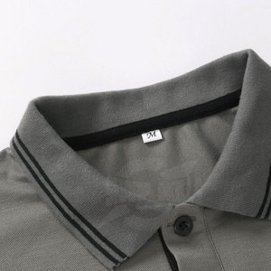 Hombres elegantes para camisetas Logotipo personalizado Impreso Transpirable Tejido de punto Algodón/Poliéster Secado rápido Ecológico Patrón sólido - Product Image 3