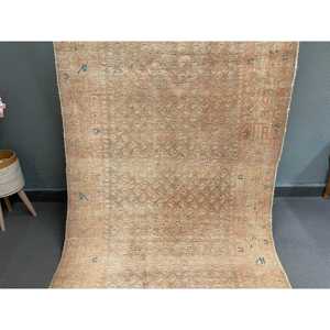 Tapis de 3,6 x 9,6 pieds, tapis turc, tapis marron à pois - Product Image 2