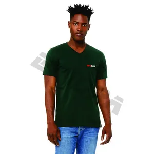 Heren Zomer Pocket Slim Fit T-Shirt V Nek Muscle Gym Top Korte Mouw Tee Blouse Super Kwaliteit T-Shirt Met Aangepaste Logo 'S Print