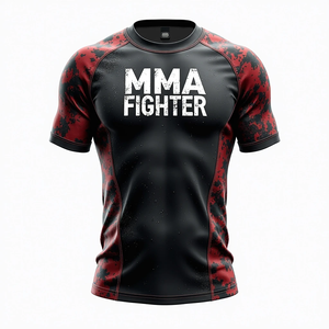 Rashguards de BJJ Premium Anti-UV de Secado Rápido, Impresión Digital Personalizada de Alta Calidad, Elásticos, Duraderos, Transpirables para Entrenamiento de MMA - Product Image 1