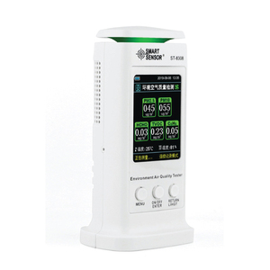 สมาร์ทเซ็นเซอร์ ST8308 ST8308A HCHO, TVOC, <span class=keywords><strong>C6H6</strong></span>,อุณหภูมิและความชื้น,PH2.5/PM10, WiFi Ambient เครื่องตรวจจับคุณภาพอากาศ - Product Image 2