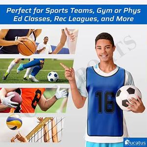 Chaleco Deportivo de Fútbol Ligero para Entrenamiento de Verano, Fabricado en China, Colores y Logotipo Personalizables, Malla de Algodón/Poliéster - Product Image 2