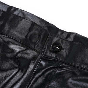 Vente en gros meilleur pantalon de moto en cuir de vachette pour hommes léger décontracté taille haute en cuir véritable dans les conceptions OEM 2025 - Product Image 6