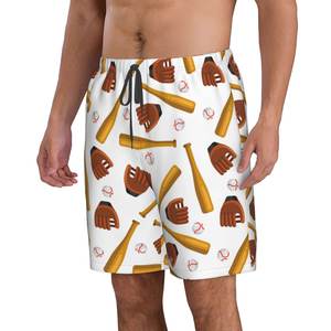 High Street Personnalisé Sports D'été Formation Baseball Shorts Coton Polyester Taille Élastique Solide Motif Sublimation Bargin - Product Image 2
