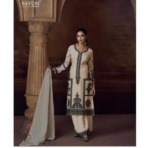 Salwar Kameez traditionnel pakistanais élégant costume brodé pour les femmes Festive & Party Wear robe ethnique au meilleur prix - Product Image 1