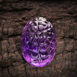 อัญมณีอเมทิสต์สีม่วงแกะสลักแฮนด์เมดตัดทรงรีตามธรรมชาติผลิตภัณฑ์เครื่องประดับหลวมจำนวนมากทำด้วยมือ - Product Image 1