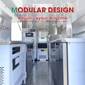 Camion de restauration entièrement équipé, chariot de vente de hot-dogs, remorque alimentaire personnalisée, vente ambulante en plein air, charge utile maximale de 40 tonnes - Product Image 2