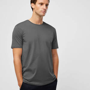 Vêtements de sport personnalisés T-shirt unisexe à manches courtes en coton T-shirt ample de couleur unie - Product Image 3