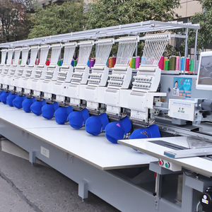 โรงงานผลิตเครื่องปักแบบท่อ 12 หัว ผู้ผลิตอุปกรณ์ปักเสื้อยืดและหมวกอัตโนมัติ พร้อมระบบควบคุม Dahao - Product Image 3
