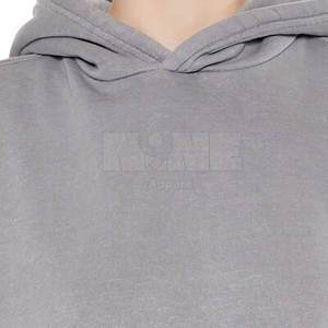 ชุดเสื้อมีฮู้ดตัวสั้นสำหรับผู้หญิงพิมพ์ลายโลโก้แบบกำหนดเองสไตล์ลำลองสำหรับฤดูใบไม้ผลิ/ฤดูร้อน - Product Image 6