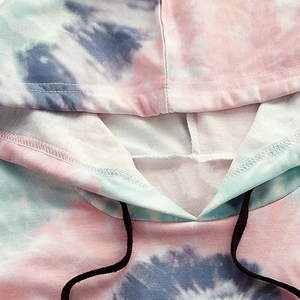 Sweat à capuche en coton de haute qualité pour femmes, manches longues, logo personnalisé, impression numérique, design tricoté décontracté pour l'hiver - Product Image 4