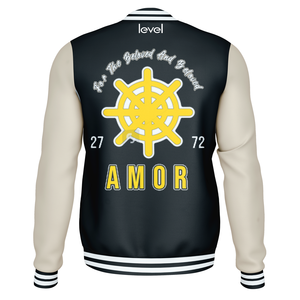 OEM personnalisé hiver Vintage école collège hommes vestes manteau laine Letterman grande taille culture université veste homme - Product Image 2