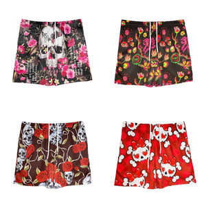 Short de plage de sable ajusté maillot de bain en polyester doublé imprimé personnalisé à séchage rapide short de bain imprimé sur toute la surface pour hommes - Product Image 5