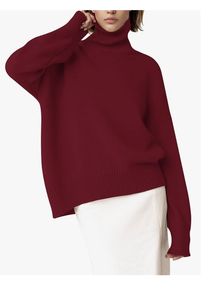 Suéter de Cuello Alto para Otoño e Invierno, Jersey de Punto de Manga Larga, Dobladillo Alto-Bajo, Logotipo Personalizado, Directo de Fábrica, Nueva Llegada, Bangladesh - Product Image 2