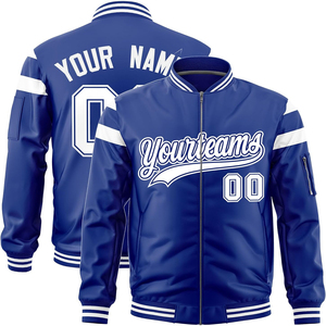 Fashion Streetwear <b>Varsity</b> <b>Bomber</b> <b>Jacket</b> Satin Zip Up Closure Oversized Hip Hop Unisex Embroidery OEM ODM <b>Jacket</b> for <b>Men</b> - Product Image 1