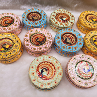 Boîte en acier faite à la main de concepteur avec la peinture de Meena belle travail de Zari avec la boîte en acier de modèle de paon pour retourner la boîte de faveur de cadeau