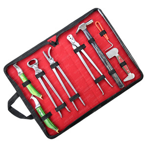 Hot Selling Horse Farrier Hoof Grooming Tool Kit Loop and Hoof Curve Blade Hoof Nipper and <b>Puller</b> Veterinary Driving Hammer - Product Image 1