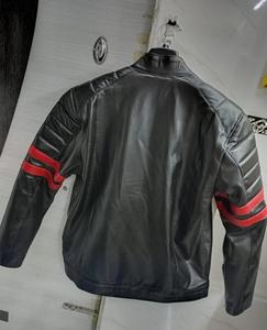 Veste de moto en cuir véritable pour hommes Différents modèles et styles pour la saison d'hiver avec fermeture éclair Veste de moto - Product Image 2