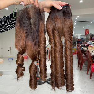Extensiones de Cabello Humano Vietnamita Ombre de la Más Alta Calidad a Precio Increíble, Cabello Virgen Ombre, Juego de Paquetes con Cierre 2025 - Product Image 5