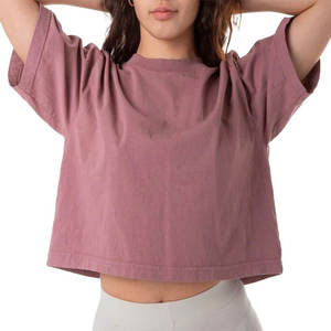 Camisetas de Tirantes Deportivas de Alta Calidad para Mujer, Camisetas de Algodón de Media Manga, Ropa Casual de Yoga, Fabricante Pakistaní, Tejido de Punto Corto - Product Image 5