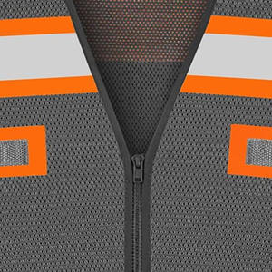 Gilet de sécurité en polyester pas cher, vêtements de travail de sécurité réfléchissants, logo personnalisé imprimé, gilet de sécurité mis en ligne par Dress Sports - Product Image 2