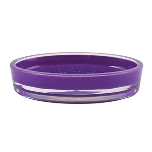 Portasapone in acrilico MSV viola, 13 x 9 x 3 cm - Product Image 1