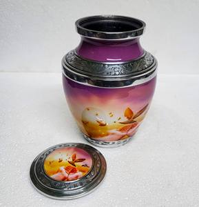 Bendiciones pájaros Metal cremación urnas recuerdo hecho a mano logotipo personalizado cenizas humanas urna para cremación - Product Image 3