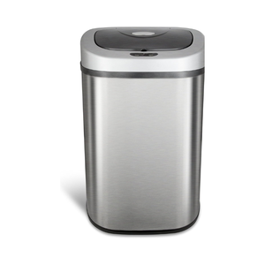 Poubelle rectangulaire de petite taille résistante aux taches avec pédale à fermeture douce pour salon ou bureau, 20 litres / 5,3 gallons - Product Image 2