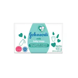 Оптовая продажа, детское уход за ребенком, мыло Johnsons Baby 100 г, пакет OBM, молочный пузырь, ванночка, индонезийские продукты. Фаворит