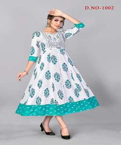 Prêt à porter cousu Kurti avec une belle couleur Collection indienne en gros prix le plus bas du marché indien vêtement ethnique vêtement - Product Image 6
