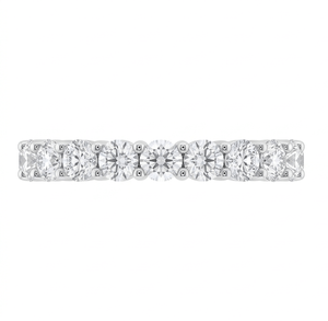 Bague de fiançailles en diamant taille ronde pour femme, classique, avec diamants naturels et de laboratoire - Product Image 4