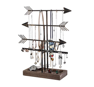 Rass & CACIA ooden ewelry older Old tand OUND Hape ecklace racracelet rganizer ACK ustomize stacking est arroz - Product Image 6