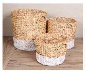 Hot New Design Jacinthe D'eau Panier De Rangement Panier Tissé Personnaliser Couleur Autres Décorations pour La Maison - Product Image 2