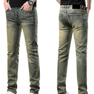Jeans pour hommes sur mesure, fabrication au Pakistan, pantalon droit décontracté, coupe slim, pantalon en jean pour hommes grande taille - Product Image 1