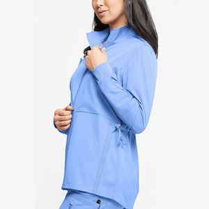 Meilleures ventes Vestes d'infirmière à manches longues Spandex Respirant Dentaire Pet Esthéticienne Uniformes Logo Personnalisé Manteaux Vestes Hôpital Gommage - Product Image 1